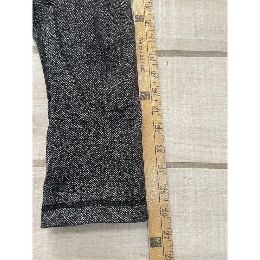 Lululemon Wunder Under High Rise Crops Herringbone Print‎ Legging Size 4